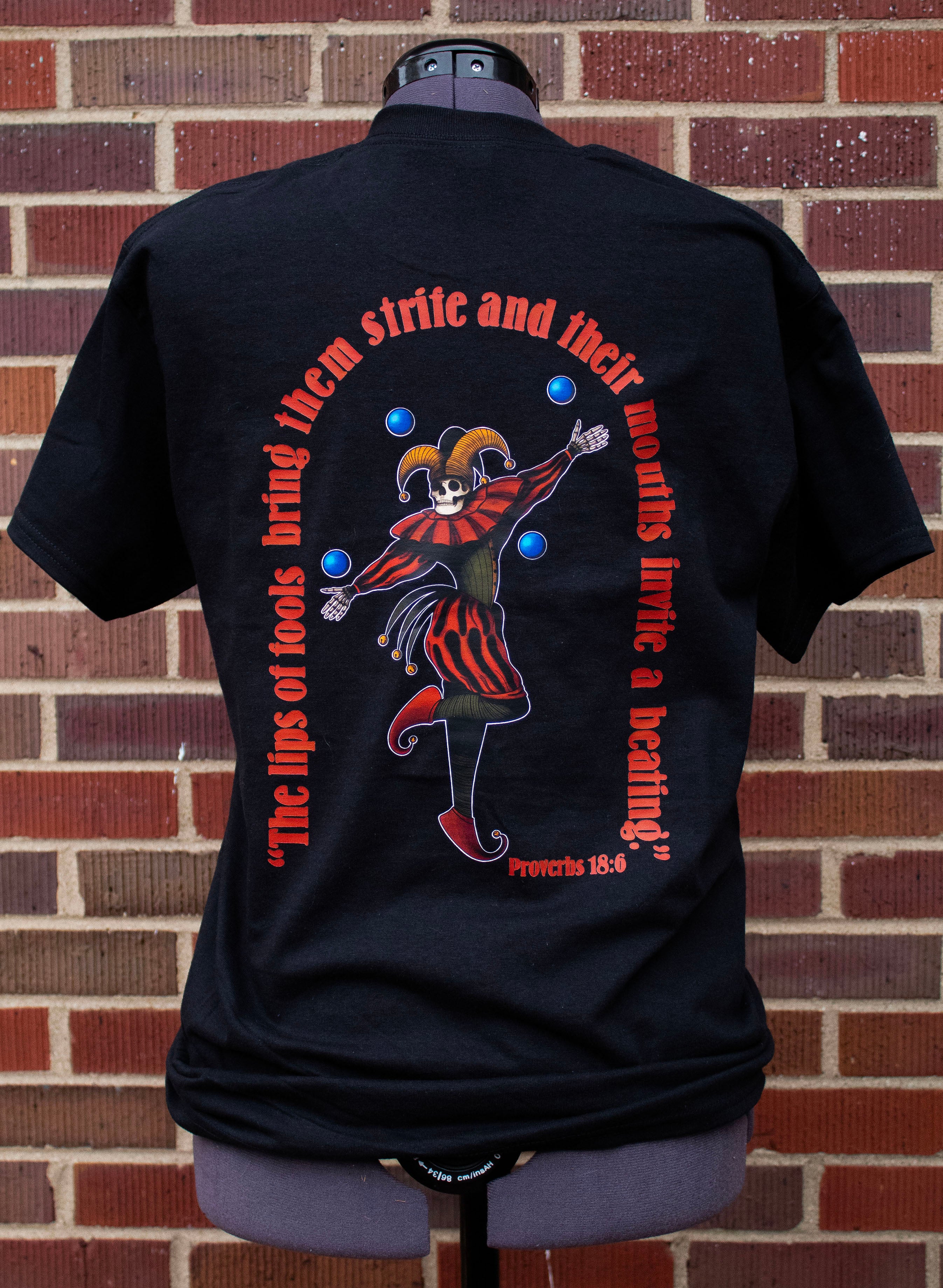 Proverbs 18:6 Men's Back Graphic