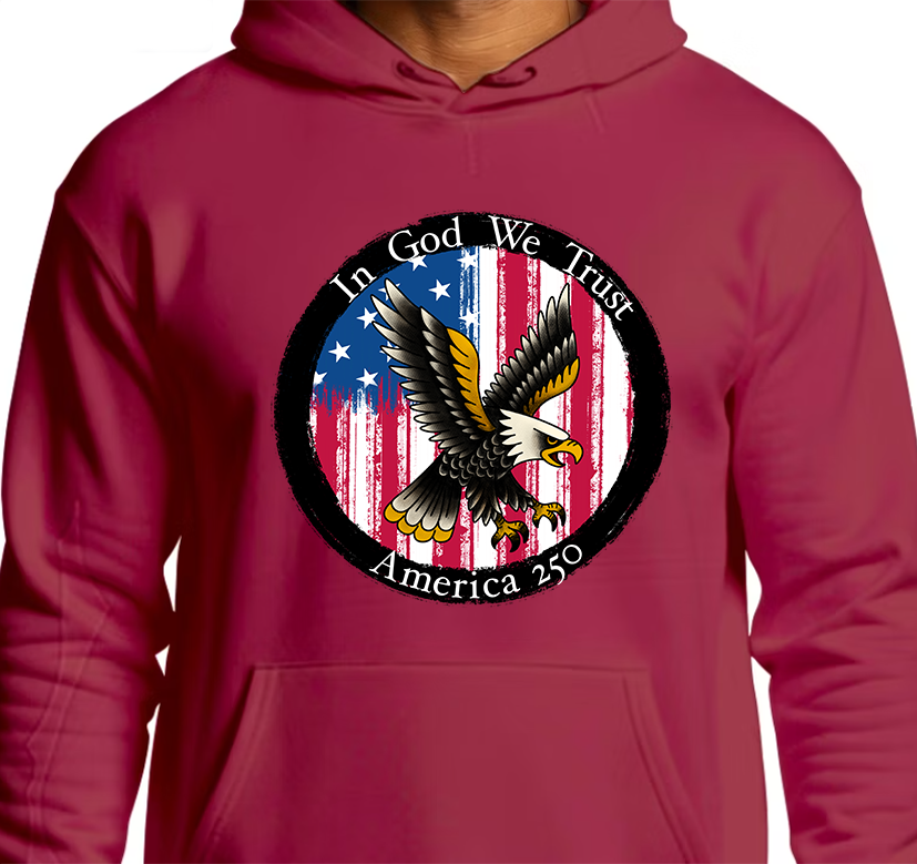 Round Seal America 250 Hoodie Front Graphics