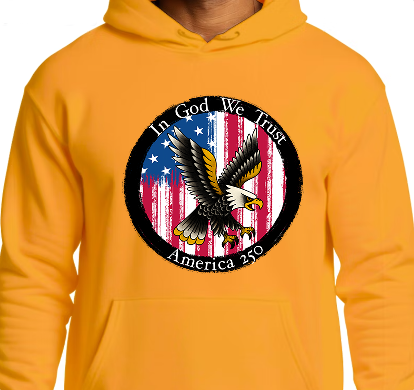 Round Seal America 250 Hoodie Front Graphics