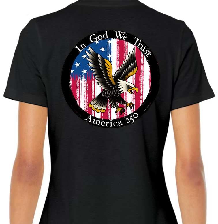 Round Seal America 250 Women's Back Graphic