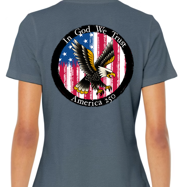 Round Seal America 250 Women's Back Graphic