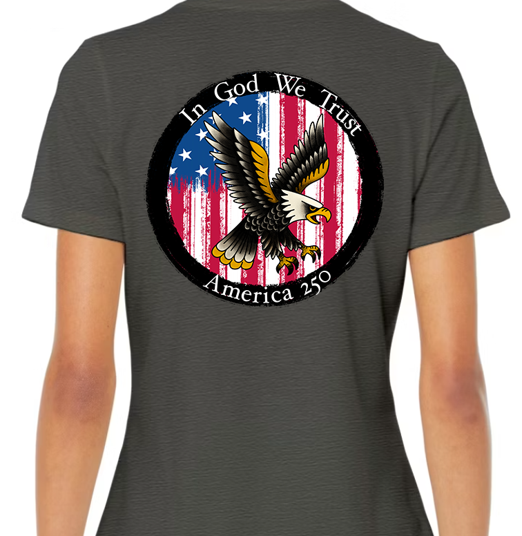 Round Seal America 250 Women's Back Graphic