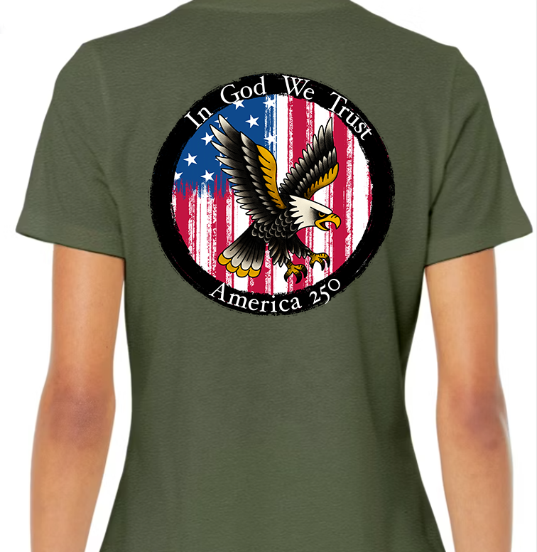 Round Seal America 250 Women's Back Graphic