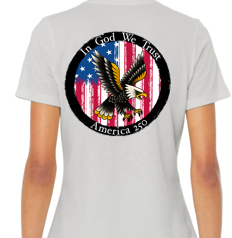 Round Seal America 250 Women's Back Graphic