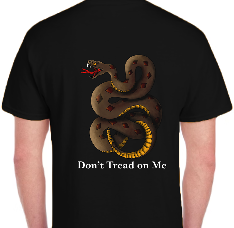 Don't Tread on Me Men's Back Graphics