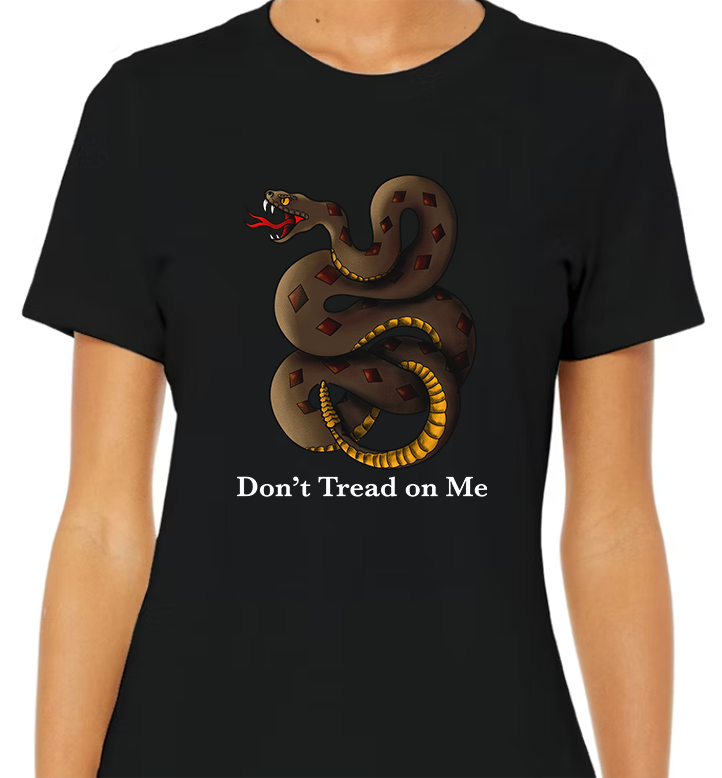 Don't Tread on Me Women's Front Graphic