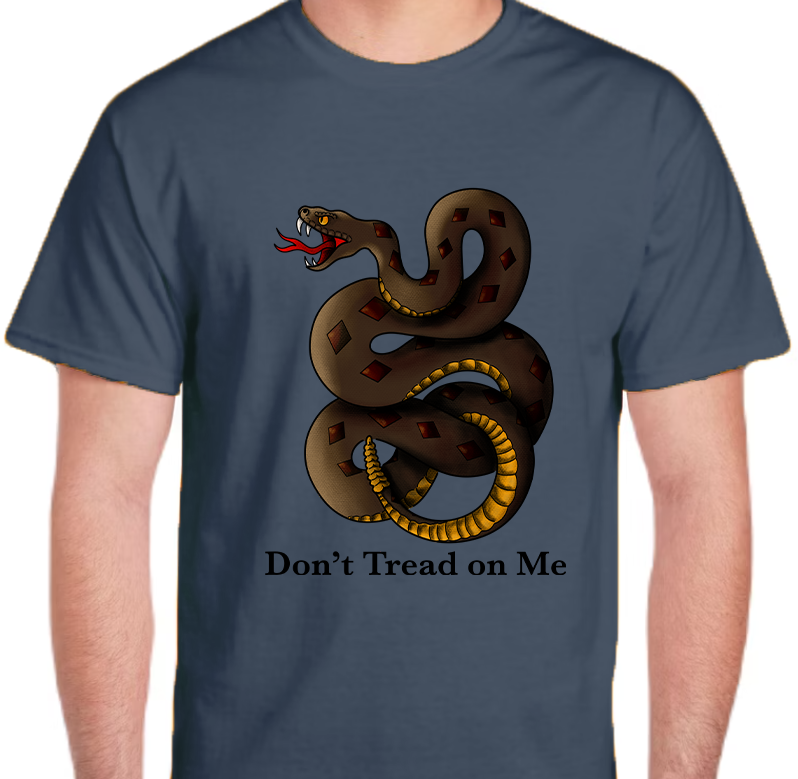 Don't Tread on Me Men's Front Graphics