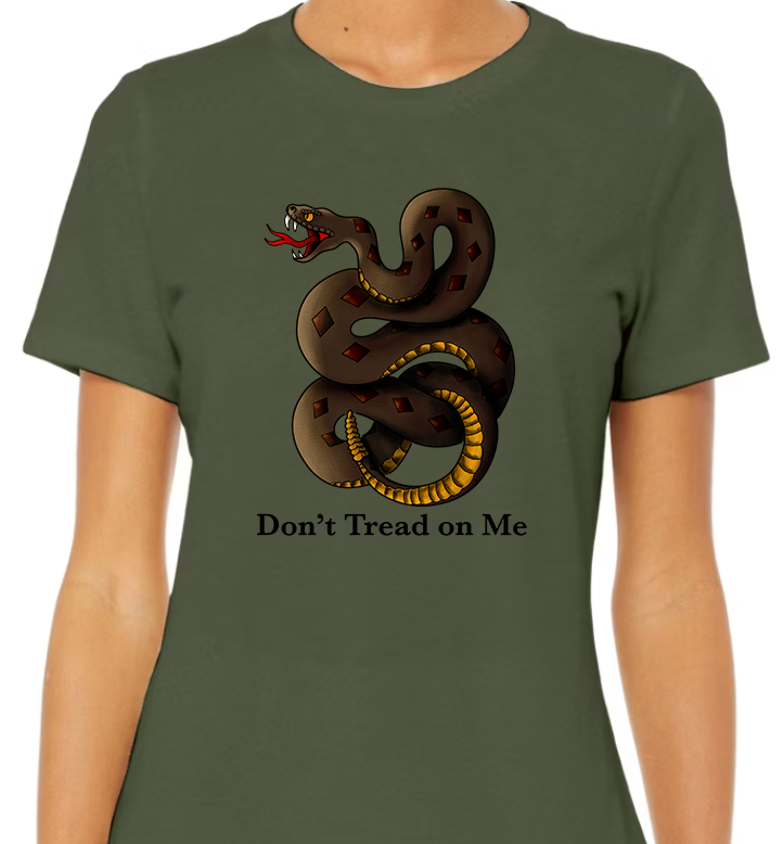 Don't Tread on Me Women's Front Graphic