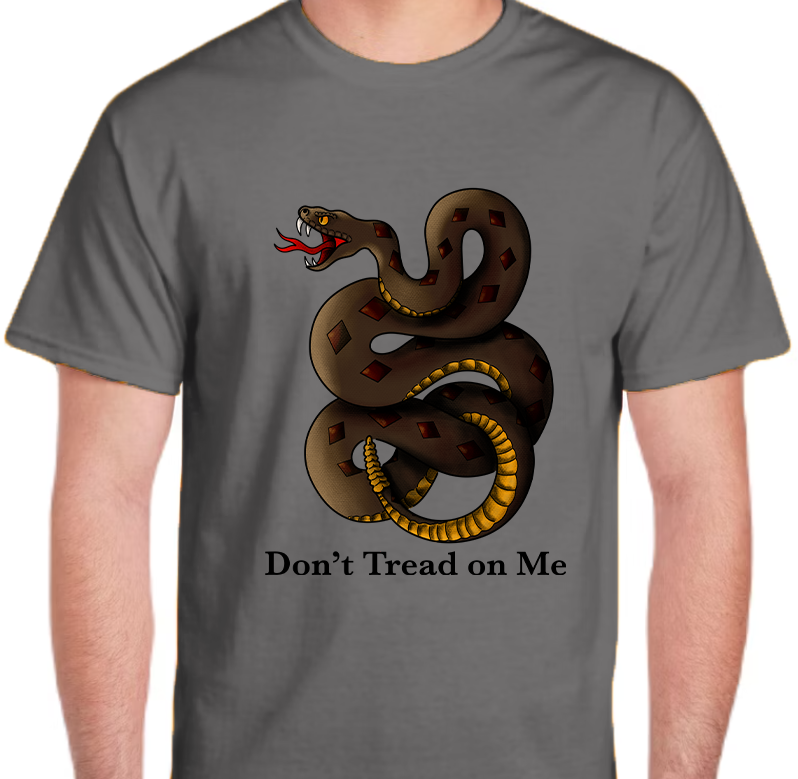 Don't Tread on Me Men's Front Graphics