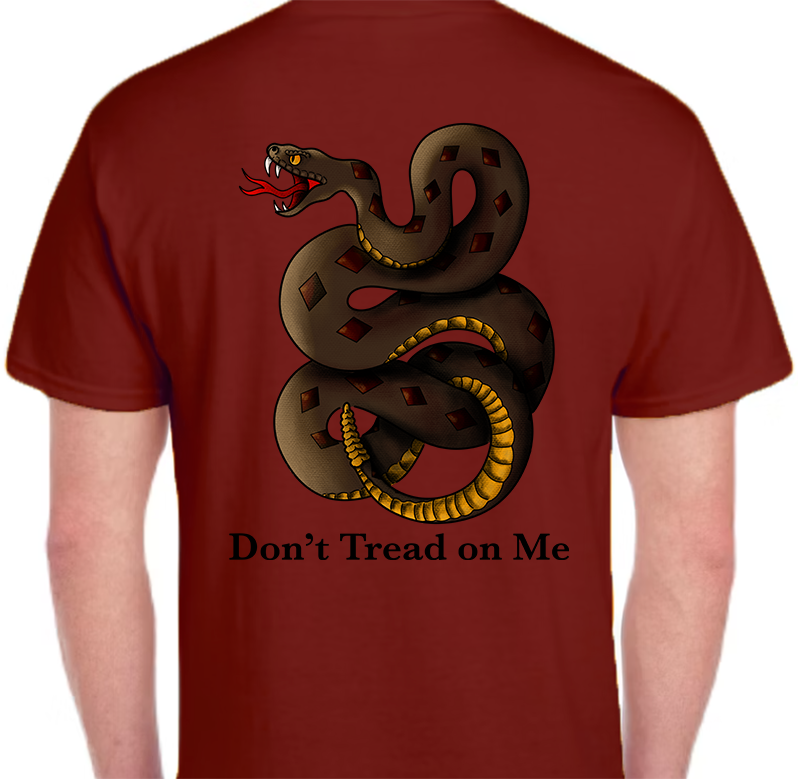 Don't Tread on Me Men's Back Graphics