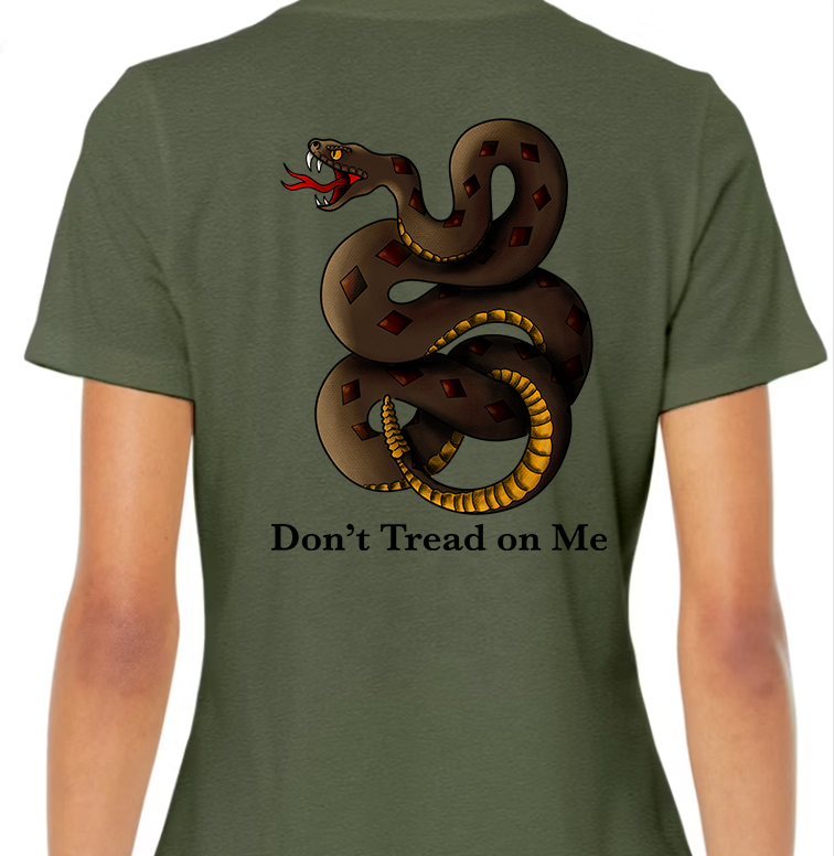 Don't Tread on Me Women's Back Graphic