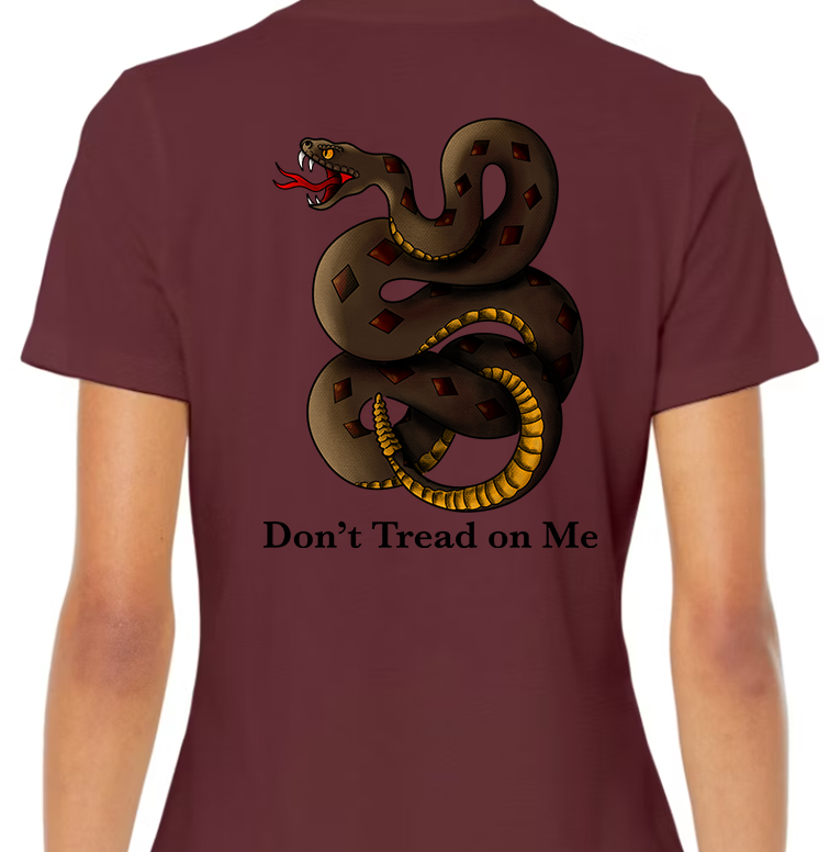Don't Tread on Me Women's Back Graphic