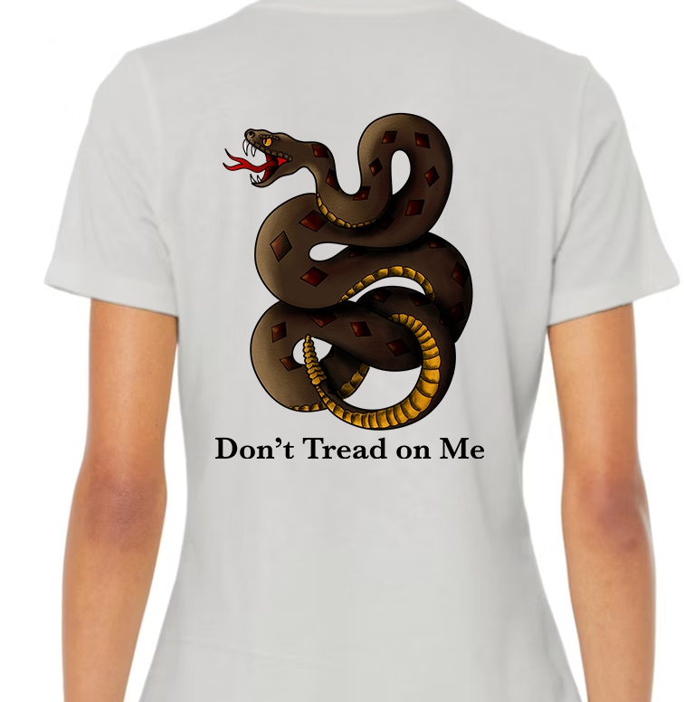 Don't Tread on Me Women's Back Graphic
