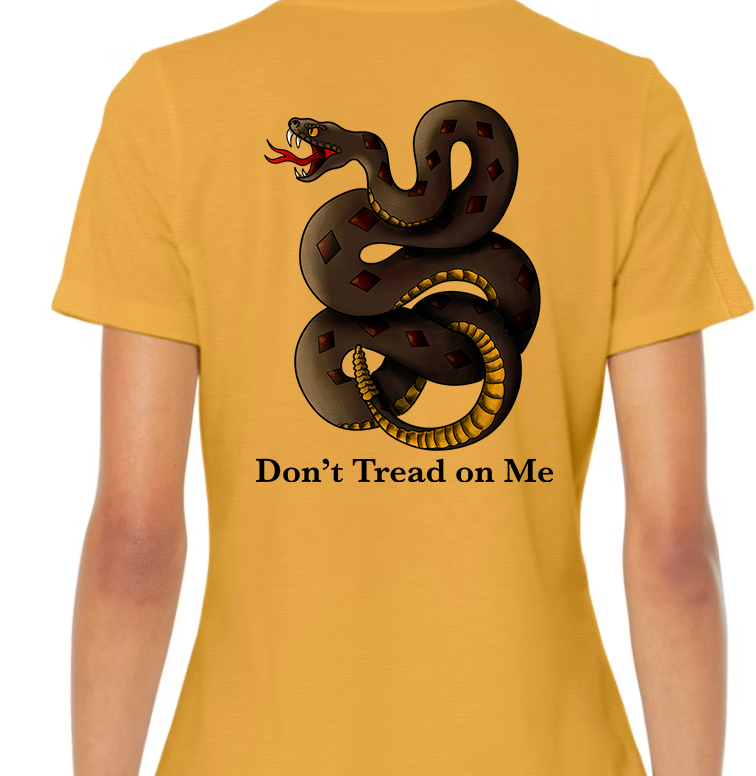 Don't Tread on Me Women's Back Graphic