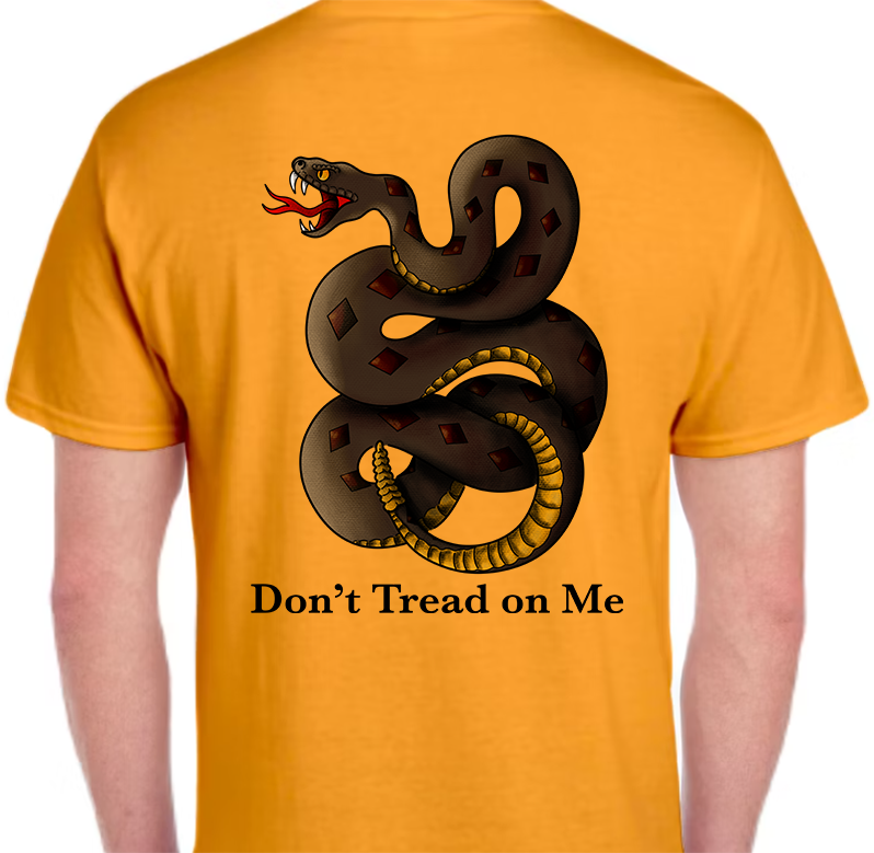 Don't Tread on Me Men's Back Graphics