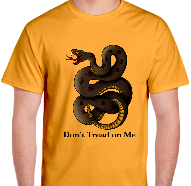 Don't Tread on Me Men's Front Graphics