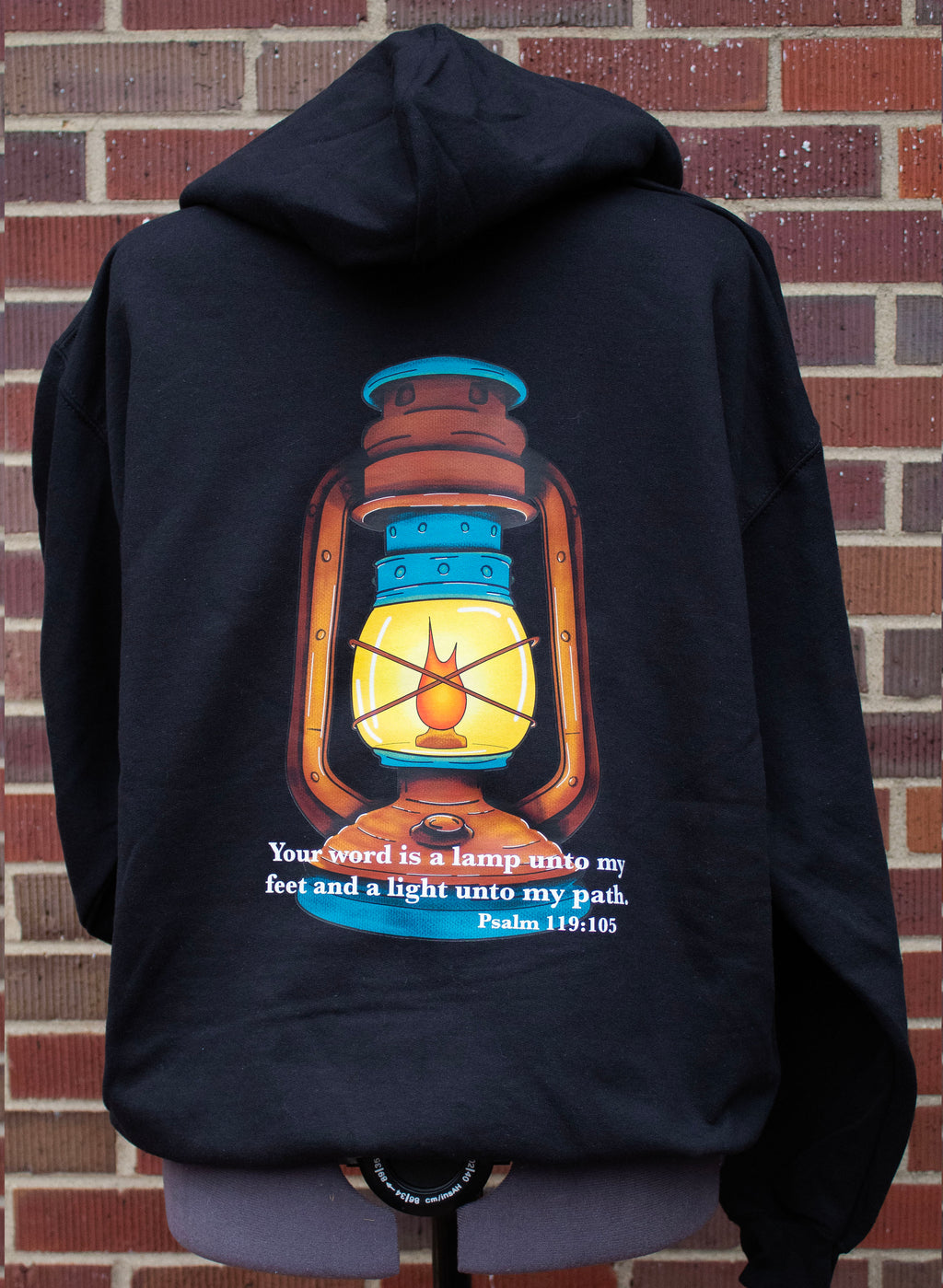 Psalm 119:105 Hoodie Back Graphics