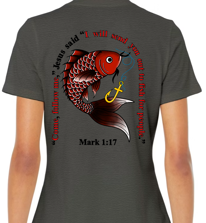 Mark 1:17 Women's Back Graphic