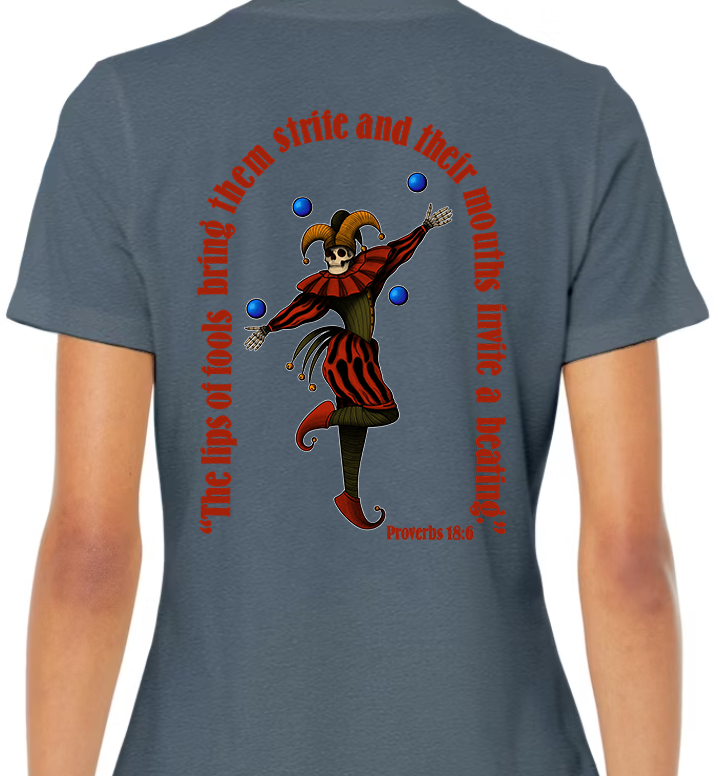 Proverbs 18:6 Women's Back Graphic