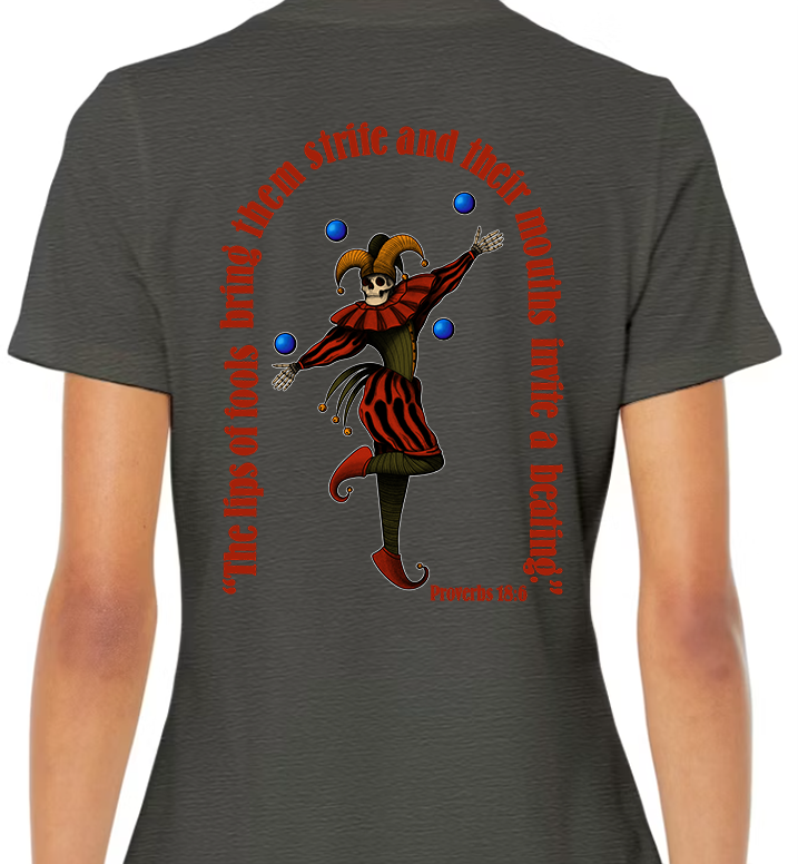 Proverbs 18:6 Women's Back Graphic