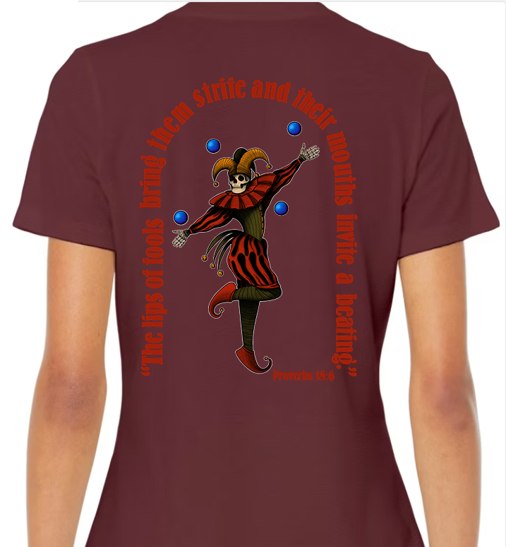 Proverbs 18:6 Women's Back Graphic