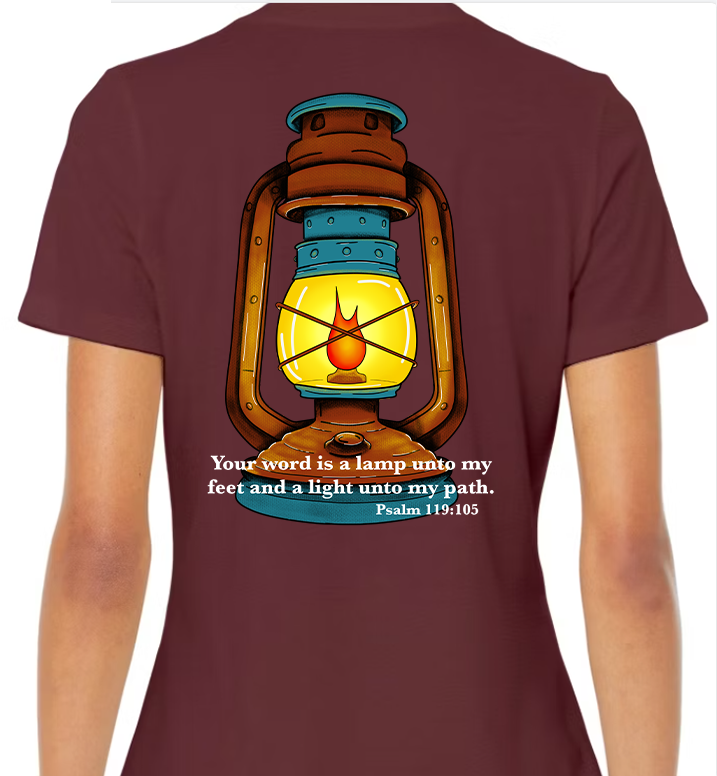 Psalm 119:105 Women's Back Graphic