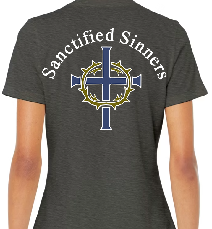 Sanctified Sinners Logo Women's Back Graphic
