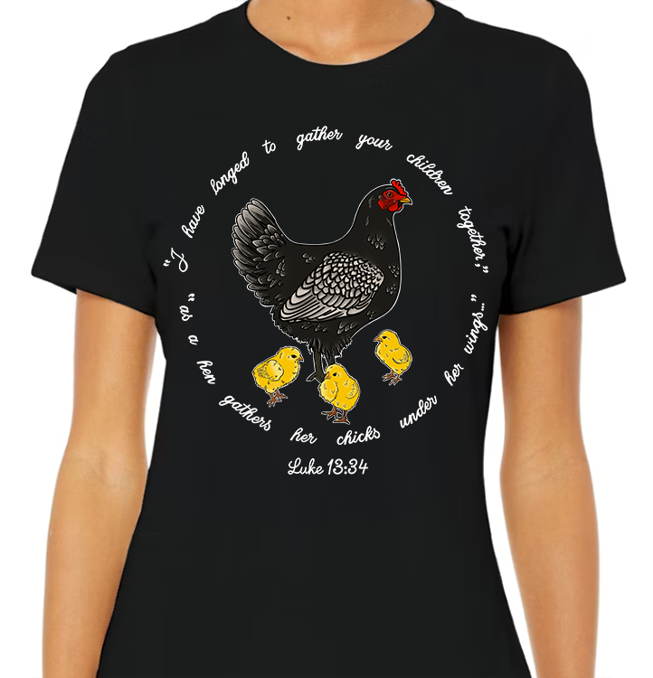 Luke 13:34 Women's Front Graphic