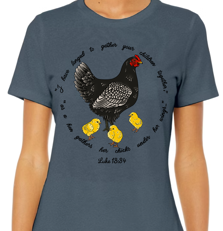 Luke 13:34 Women's Front Graphic