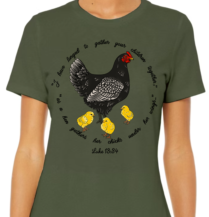 Luke 13:34 Women's Front Graphic