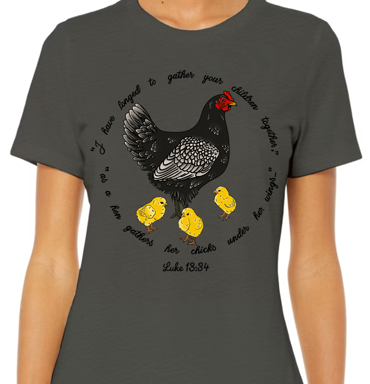 Luke 13:34 Women's Front Graphic