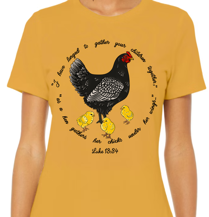 Luke 13:34 Women's Front Graphic