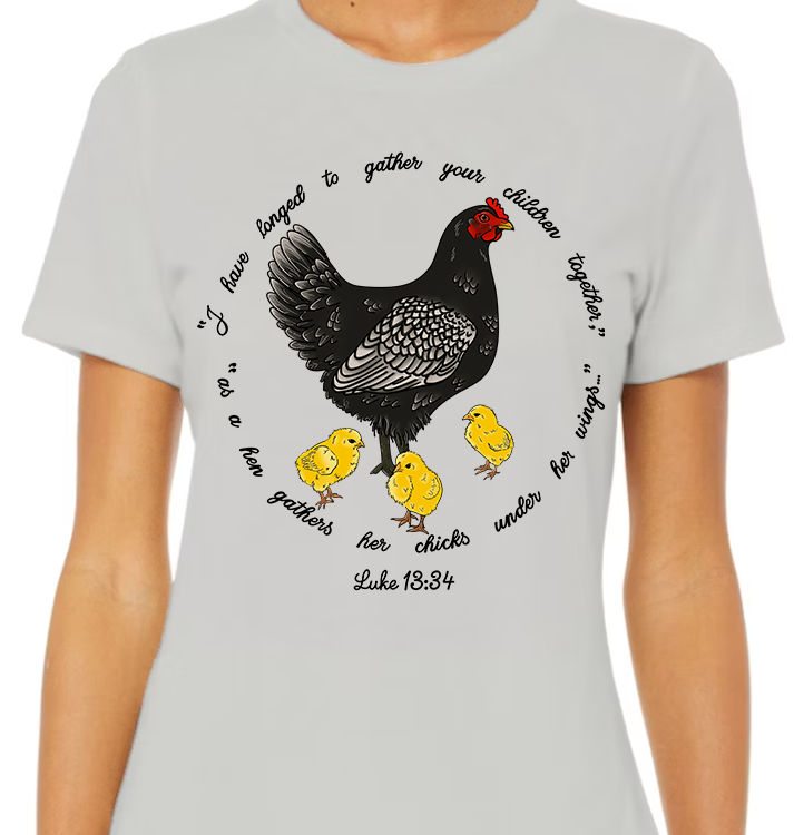 Luke 13:34 Women's Front Graphic