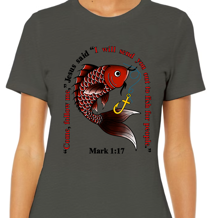 Mark 1:17 Women's Front Graphic