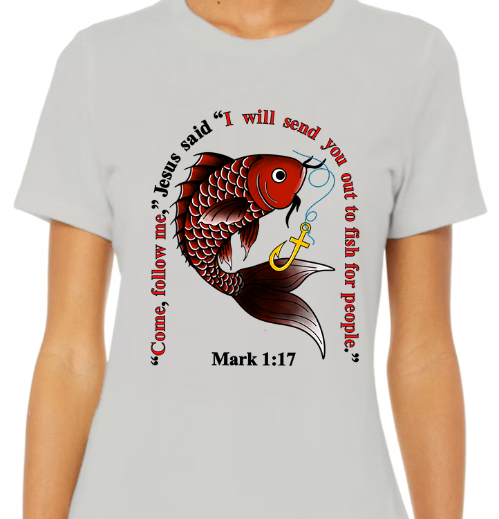 Mark 1:17 Women's Front Graphic